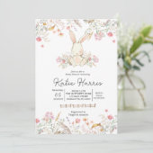 Babydusche, sonniges Baby Einladung (Stehend Vorderseite)