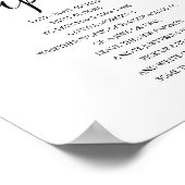 Babydusche Späte nächtliche Windeln Zeichen Poster (Ecke)