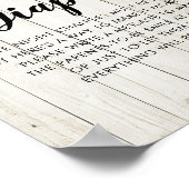 Babydusche Spätnächtliche Windeln signieren sukkul Poster (Ecke)