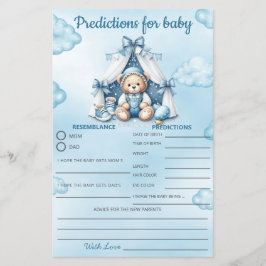 Babydusche Spielteddy Bär in Zelt Vorhersage