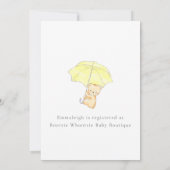 Babydusche Sprinkle Banner Balloons & Bären (Rückseite)