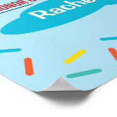 Babydusche Sprinkle Begrüßungszeichen Poster (Ecke)