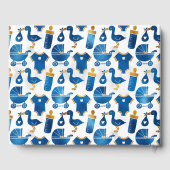 Babydusche Stork Flasche Beförderung Niedlich pers Gästebuch (Rückseite)