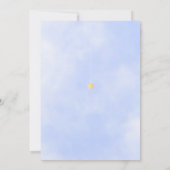 Babydusche Stornierung Blue Dusche by Mail Einladung (Rückseite)