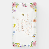 Babydusche süß wie auch Blütenunterlage Banner (Vertikal)