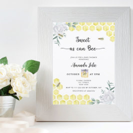 Babydusche süß wie Bienendusche Einladung