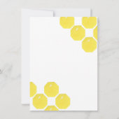 Babydusche süß wie Bienendusche Einladung (Rückseite)