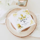 Babydusche süß wie Bienendusche Serviette