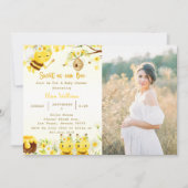 Babydusche süß wie Bier Foto Einladung (Vorderseite)