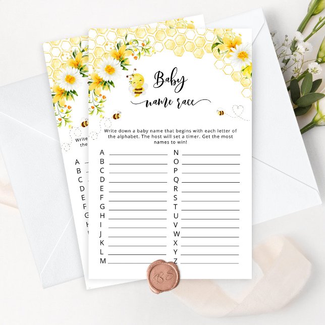 Babydusche, süß wie möglich, Baby Name Race (Von Creator hochgeladen)