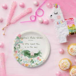 Babydusche Süßerbse, Pea Pod, Blume Pappteller