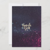 Babydusche Sweet Little Twins Lila Licht Einladung (Rückseite)