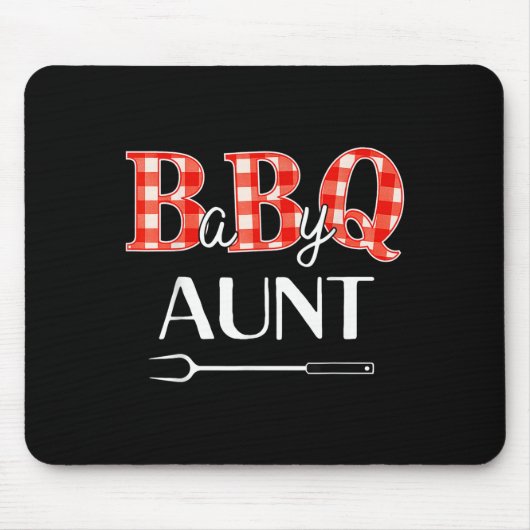 Babydusche Tante Grillen Party Niedlich Matching F Mousepad (Vorne)