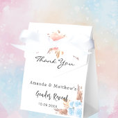 Babydusche Teddy Bär Pampas Gras Blüte Geschenkschachtel