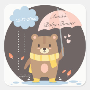 Babydusche Teddy Bear Sticker