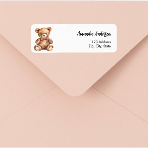 Babydusche Teddybär Rücksendeadresse