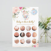 Babydusche Tee Party Baby oder Bierbauch Game (Stehend Vorderseite)