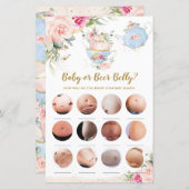 Babydusche Tee Party Baby oder Bierbauch Game (Vorne/Hinten)