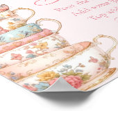 Babydusche Tee Party Momosa Bar Poster (Ecke)