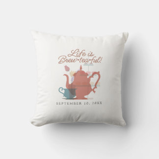 Babydusche Tee Party Niedlich Minimalistisch Boho  Kissen