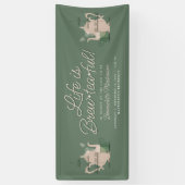 Babydusche Tee Party Niedliches Minimalistisches s Banner (Vertikal)