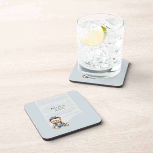 Babydusche Thema Hard Plastic Untersetzer (Rechte Seite)