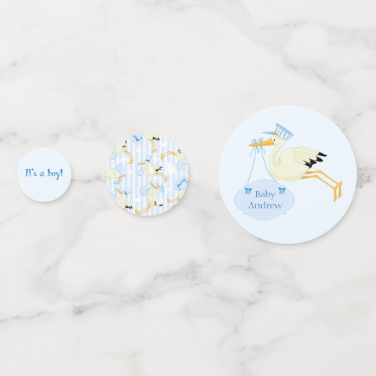 Babydusche Thema Konfetti (Vorderseiten)