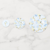 Babydusche Thema Konfetti (Rückseiten)