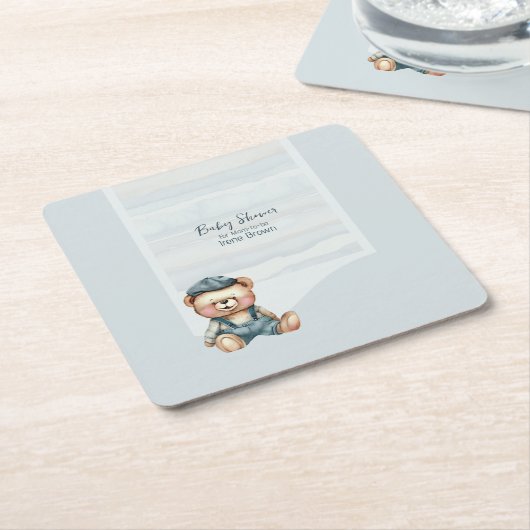 Babydusche Thema Papier Untersetzer (angewinkelt)