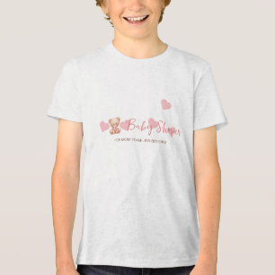 Babydusche Thema Personalisiert Tri-Blend Shirt