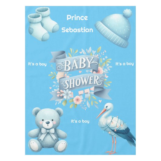 Babydusche Tischdecke (Vorderseite)