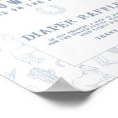 Babydusche Toile Cowboy - Gewinnspiel Poster (Ecke)