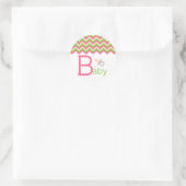 Babydusche Topper/Aufkleber Runder Aufkleber (Tasche)