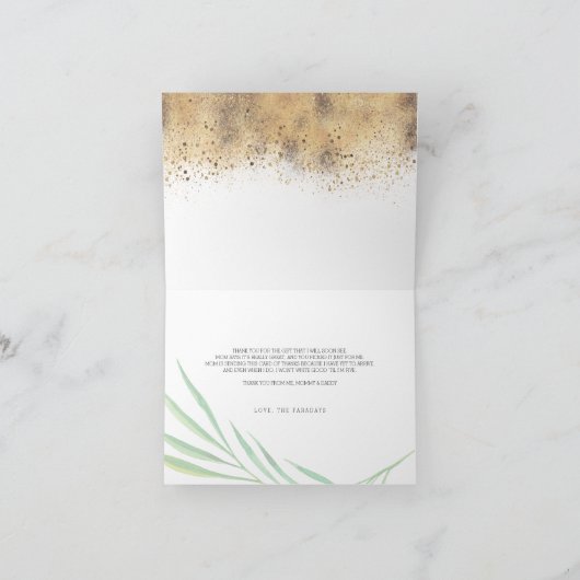 Babydusche Tropengrün Danke (Innenseite)