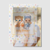 Babydusche Twins Katzenbärenbeilage Pergament Einladungen (Versatz (Ehepaar))