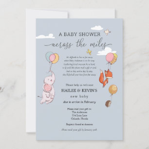 Babydusche über die Meilen Einladung