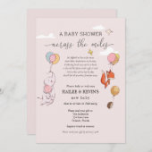 Babydusche über die Meilen Einladung (Vorne/Hinten)