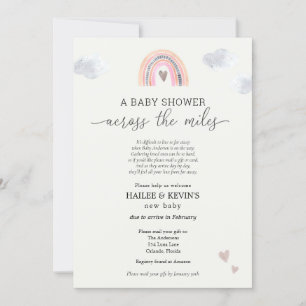 Babydusche über die Meilen Einladung