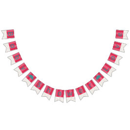 Babydusche "Umbrella Watermelon" Wimpelkette