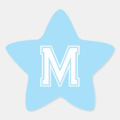 Babydusche-Umschlag-Fertiger des Star Monogram Jun Stern-Aufkleber (Vorderseite)