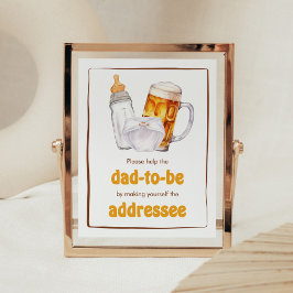 Babydusche-Umschlagstation für Bier-Party Poster