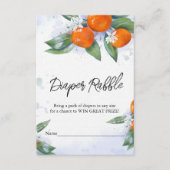 Babydusche-Umschließkarte "Windelwanne" Begleitkarte (Vorderseite)