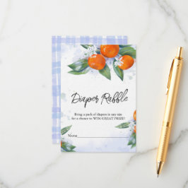 Babydusche-Umschließkarte "Windelwanne" Begleitkarte