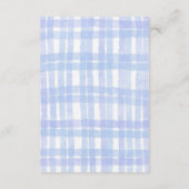 Babydusche-Umschließkarte "Windelwanne" Begleitkarte (Rückseite)