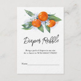 Babydusche-Umschließkarte "Windelwanne" Begleitkarte