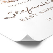 Babydusche und Babydusche Igel Forest Begrüßung Poster (Ecke)