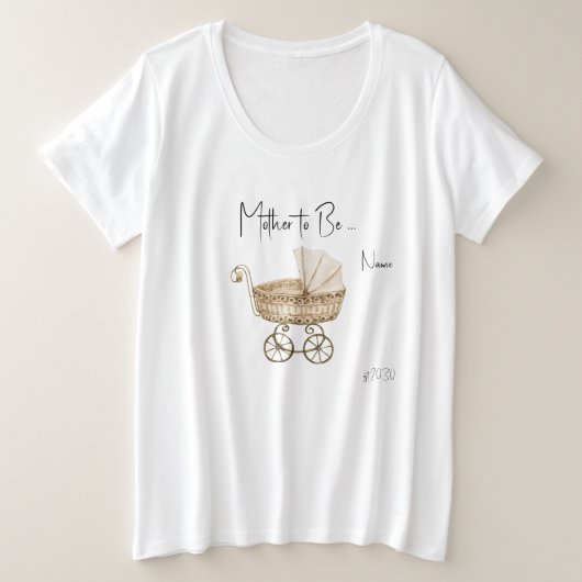 Babydusche und T - Shirt (Design vorne)