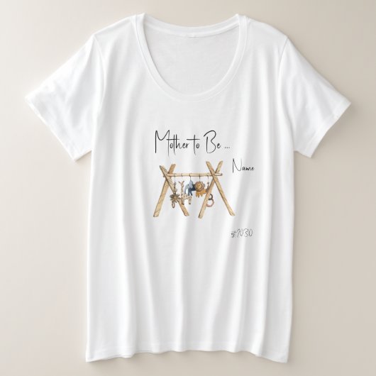 Babydusche und T - Shirt (Design vorne)