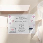 Babydusche und Zoom Kinderdusche - Feier Einladung