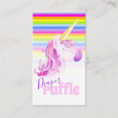 Babydusche unicorn Art-Degustationskarten Begleitkarte (Vorderseite)